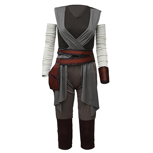 Rey Cosplay Star Wars Rey Skywalker Cosplay Kostyme The Rise Of Skywalker Kostymer Uniform Halloweenfestklær for barn kostyme costume S