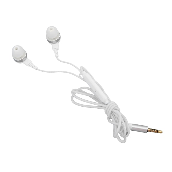 Kablede øretelefoner behagelige pasform hovedtelefoner ergonomiske øretelefoner støjisolerende kablede øretelefoner hvide