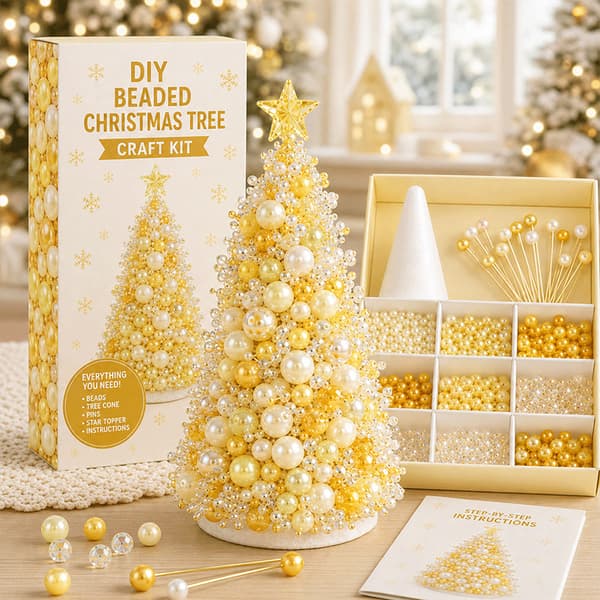 DIY-pärlset för julgran – pysselkit för barn och vuxna DIY Beading Kit Halloween Tree G Version - Monster