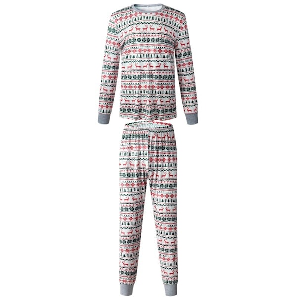 Joulupukki-perheen pyjamasetti - Äiti, Isä, Lapset - Jouluasu - Tyttövauvan vaatteet - Yöasu Mom-2XL