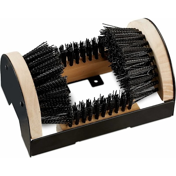 Shoe brush, Allpurpose, Boot scraper, Outdoor, Sturdy bristles, Floor mount, Black/Solid