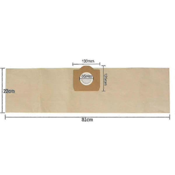 5x Støvsugerpose 1x Filter til Karcher WD3 Støvsuger