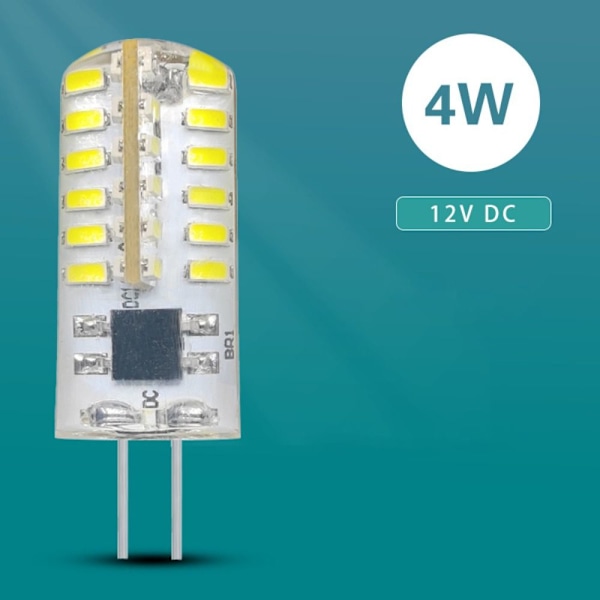 10 stk. G4 LED-pære COB LED-pære HVID 3W 3W hvid white 3W-3W