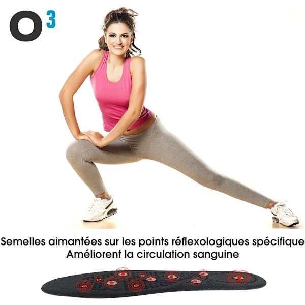 35-40 Magneettiset laihdutus pohjalliset, 1 pari magneettisia akupainantapohjallisia
