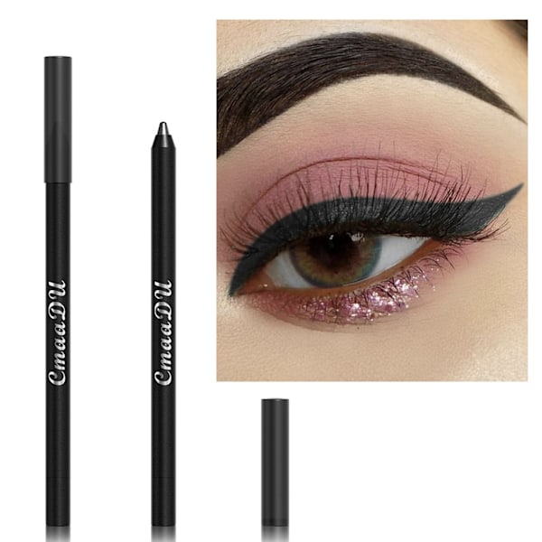 Eyeliner-kynäsetti Värikäs Helmiäisluomiväri Metallinhohtoinen Glitter-värinen Eyeliner Geeli Luomivärikynäsetti Silmämeikkikynät