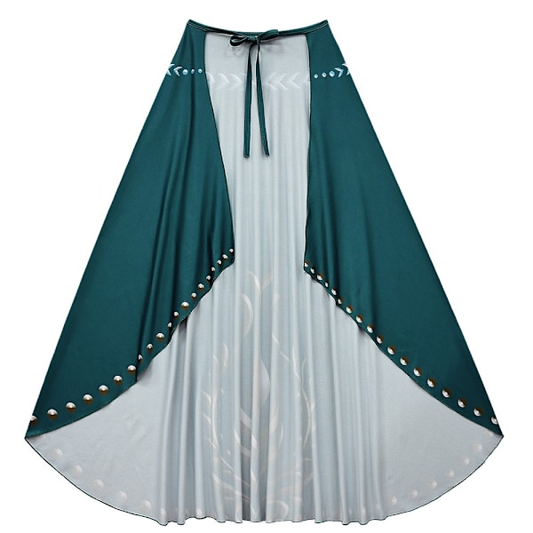 Klänningskjol för Prinsessan Anna - Barnkostym - flickkjol - Prins grön{ee} green 140cm