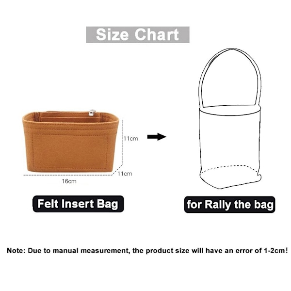 Spandtaske Indsats Taske Linned Taske SORT BB sort black BB