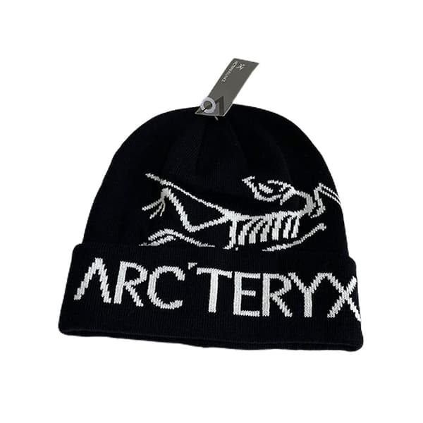 Arcteryx Unisex Vinterstrikket Lue, Lue, Elastisk Black