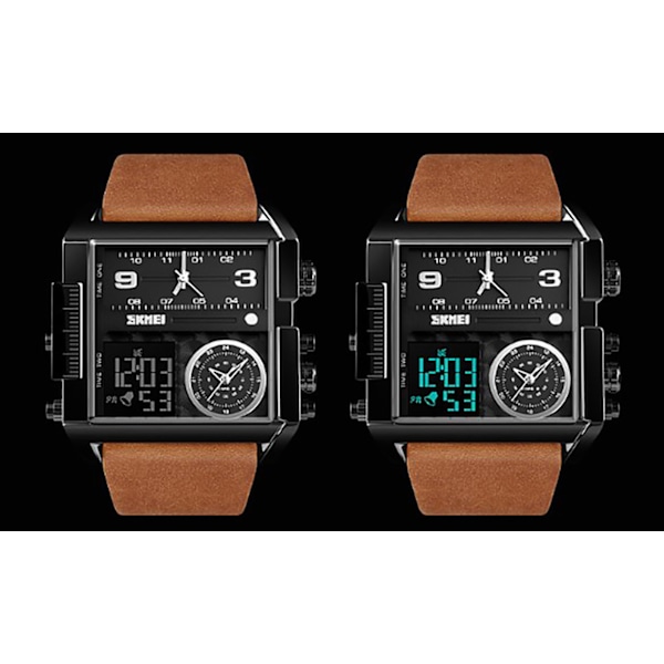 Herrar Kvartsur Klocka för Män Chronograph Display Vattentät Armbandsur