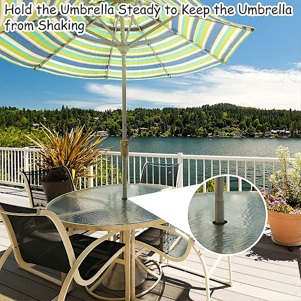 Parasollhålsringplugg Flexibel Enkel Installation Parasollkil för Poolbalkong{EE} Umbrella Hole Sleeve