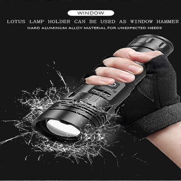 Low Price Campaign 1000000 Lumen Super Bright LED Tactical Flashlight Rechargeable LED Work Light_CJYCAS