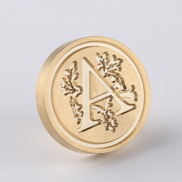 Sigillstämpel för brev, avtagbart mässingshuvud vintage retro sigillvaxhuvud för brevkuvert inbjudningspresent ornament - A