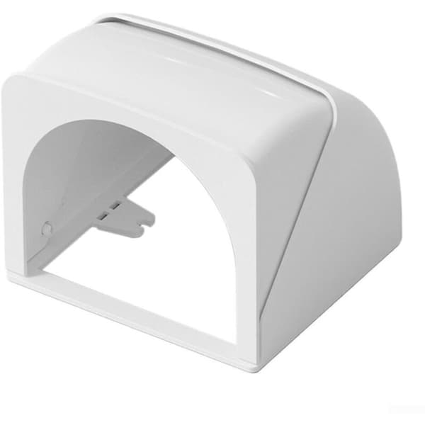 Waterproof Socket Protective Box - For Outdoor Use - For Outdoor Use in Gardens or on Patios (White)
