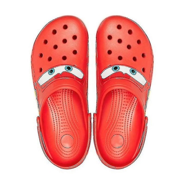 UNISEX Crocs Classic Clogs Lynet McQueen Bil Clogs Hjemmesko 100% Nye - Perfekt rød rød rode 37