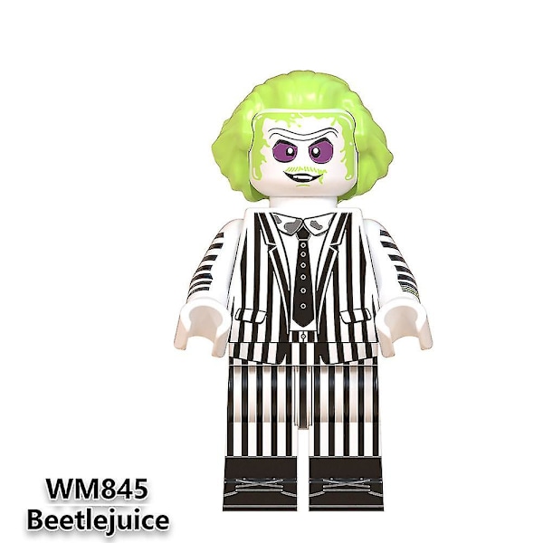 8-pack/set Heta Skräckfilmskaraktärer Minifigurer Billy Freddy Jason Byggklossar Minifigurer Leksaker Barn Halloween Kreativa Gåvor Presenter