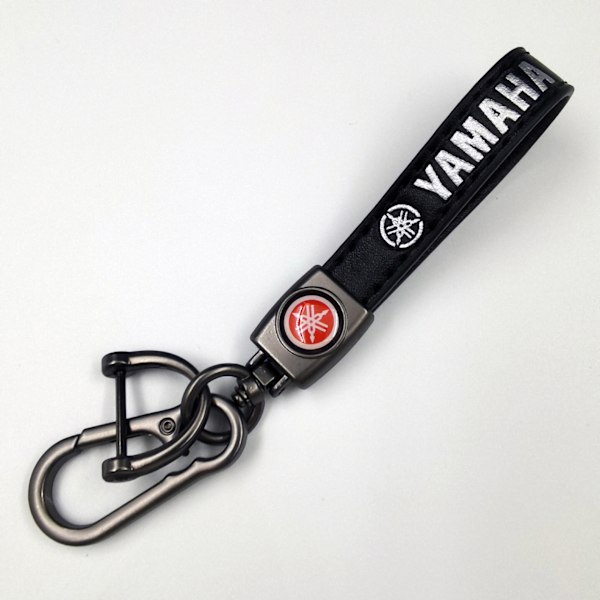 Personoitu metallinen auton avaimenperä logolla - Nahkainen avaimenperä miehille Yamaha Yamah{EE] Yamaha Gunmetal Hardware