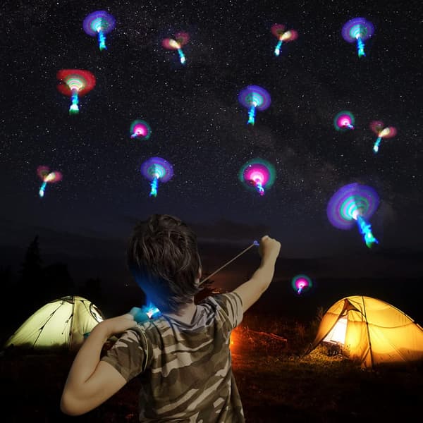 50 st LED-pil Helikopter Flygleksak Party Rolig Gåva Elastisk