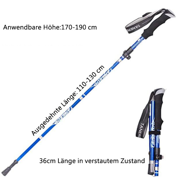Foldbare vandrestave – justerbare, lette, teleskopiske