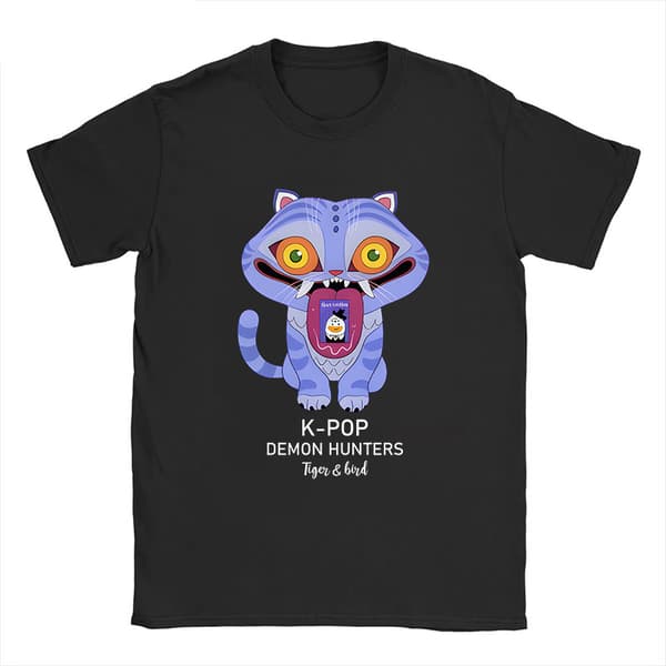 K-Pop Demon Hunters T-shirt sort6 black6 140cm