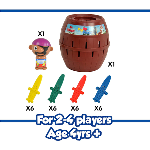 Pop Up Pirate Classic T7028 Brädspel, Engelsk Version, Från 4 år{EE}