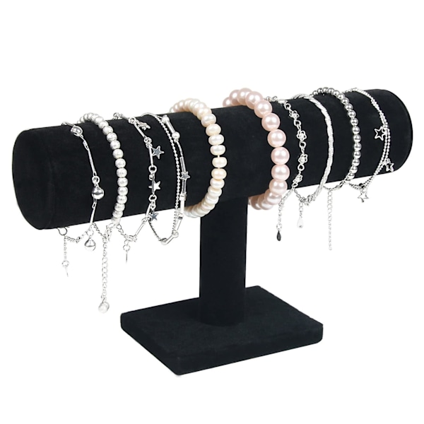 Armbåndstativ, klokkestativ, fløyelsarmbånddisplay, T-bar displayholder for smykker armbånd klokkedisplay