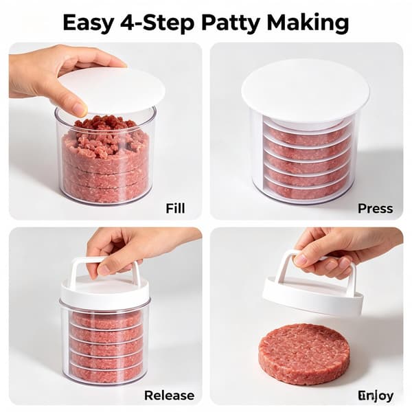 Kreativ hamburgarpress för köket 9-layer hamburger patty maker