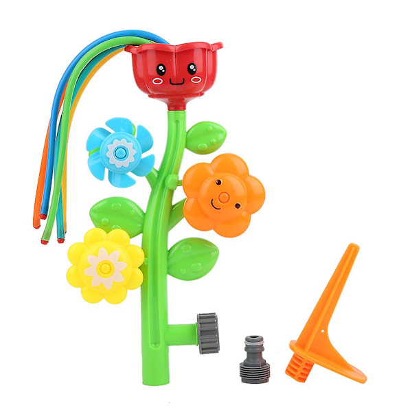 Water Sprinkler Flower Spray Toy Cute Cartoon Kids Children Rotating Water Toy Spray Toy