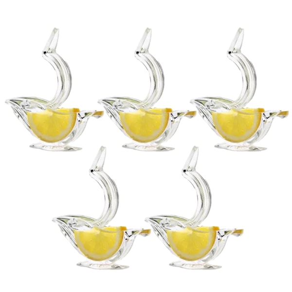 Akryl Fågel Citronpress Ergonomisk Citronpress Fruktpress med Hällpip 5pcs