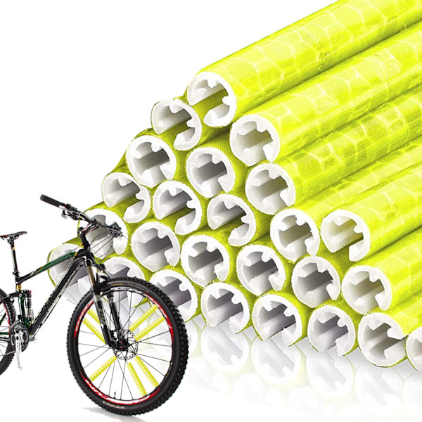 Bicycle spoke reflectors, 48 pcs bicycle accessory reflectors, 360° visibility reflectors, reflector clips bicycle, reflective spoke sticks,