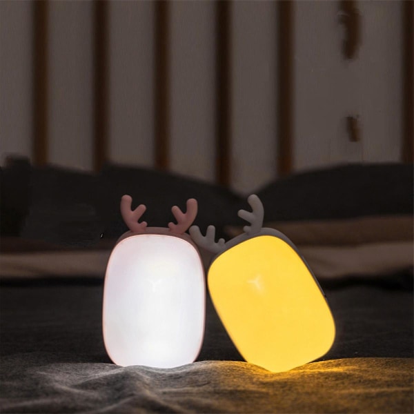 Skrivebordslampe LED Tegneserie USB Natlampe, Øjenvenlig Bordlampe