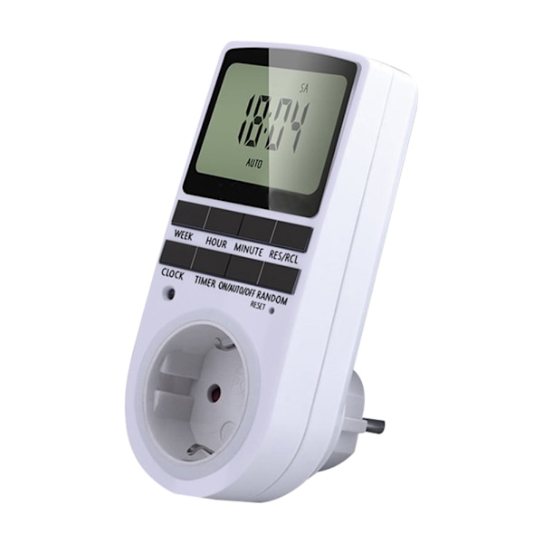 Programmerbare digitale timerstik, kompakt elegant designintegration til husholdningsapparater, energibesparende sikkerhedsløsning med 24 timer