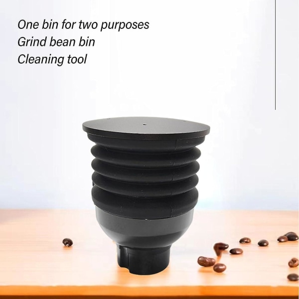 Endosbehållare med espressotillbehör Bälg Abs Silikon Kaffeblåsande bönbehållare Kaffekvarn Tillbehör för Househ