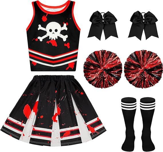 Halloween Piratfest Kostume til Børn Digital Print Cheerleading Performance 2 140cm