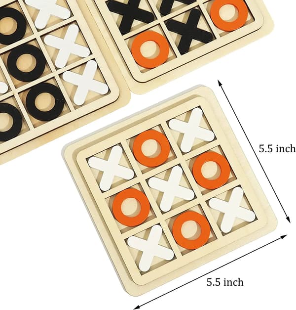Tic-Tac-toe - Strategispill for barn - Biltur og innendørs leker brown