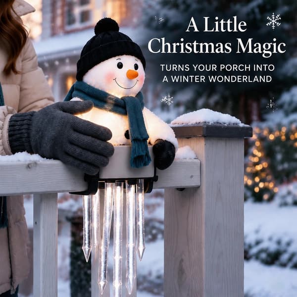 WinterGlow Snemand istap-lysdekoration Elk