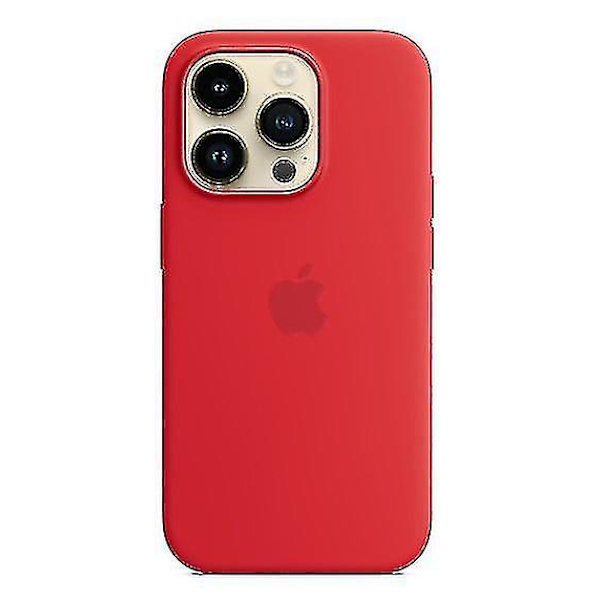 Silikondeksel for iPhone 14 Pro - ya01 Red