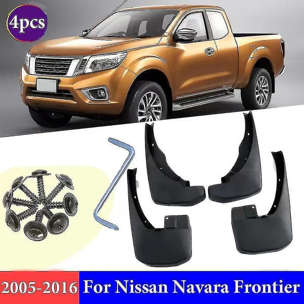 Højkvalitets Stænklapper til Nissan Navara Frontier Brute D40 2005~2016 Biltilbehør Mudguards Auto Reservedele Llwl