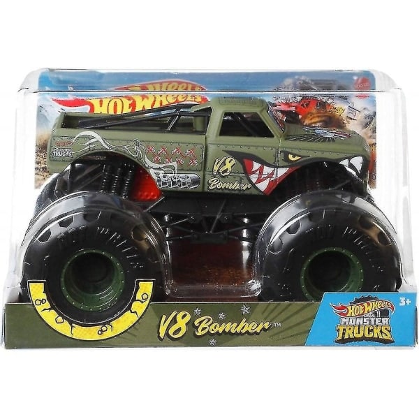 Hot Wheels V8 Bomber Ylisuuri Die Cast Monster Truck