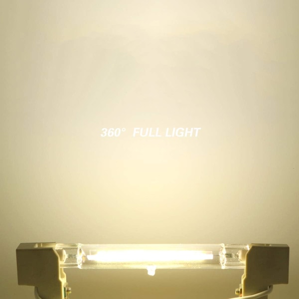 R7S 118mm LED-lampa 20W - 2 stycken - Varmvitt ljus - Ø16x118 mm - 360º