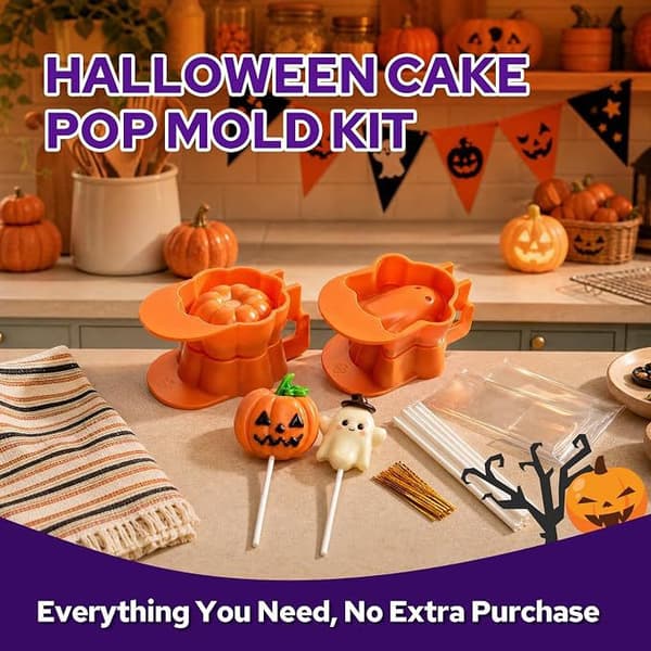 Halloween pumpa spöke plast kakform set DIY bakverktyg Three-piece set
