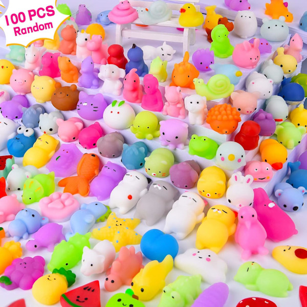 Squishy legetøj, Mini Kawaii Squishies festposefyld til børn Blødt Fidget legetøj Stress Squeeze legetøj Præmier Børn Påske (Farve tilfældig)