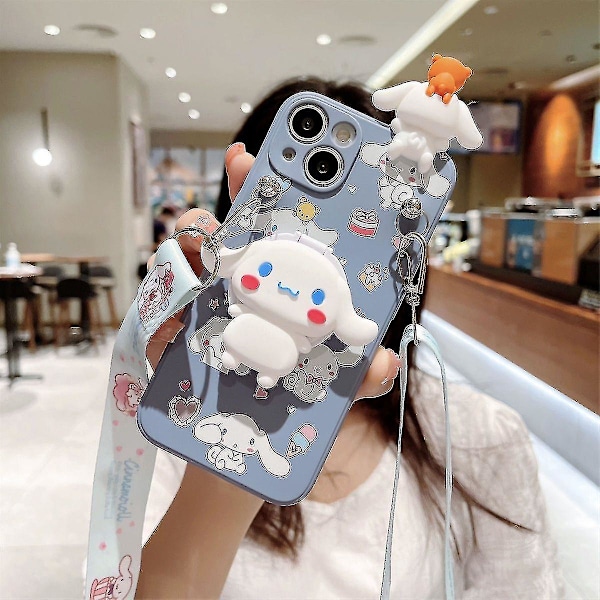 Kawaii Kuromi Cartoon Telefonfodral för Iphone 14 13 12 11 Pro Max Mini Xr X Xs Max 8 7 Plus Se Anti-fall Skydd A5 A5 For iPhone 14 Plus