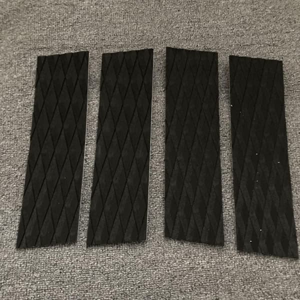 Halkfria Surfbräda Traction Pads - Vattentät Greppmatta för Surfning - 8-Pack - Miljövänlig Svart och Vit