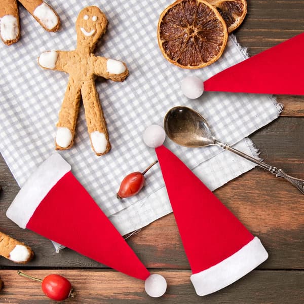 Julehat Rød Festlig Bord сервиз sæt til julemiddagsdekorationer 10 stk