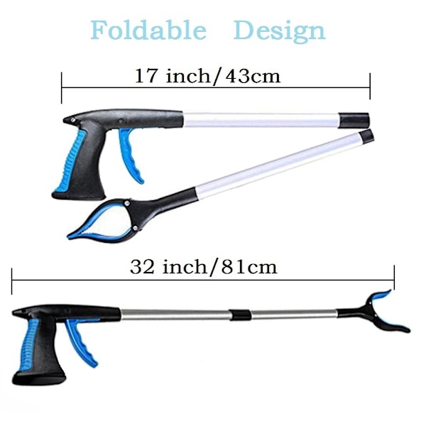 Plockverktyg, 82 cm gripklo för äldre, extra lång, lättvikt