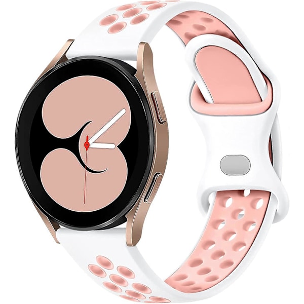 Kompatibel med Samsung Galaxy Watch 4 rem 40mm 44mm, 20mm åndbar silikonerem til Galaxy Active 2/Watch 3 41mm/Galaxy Watch 42mm{ee}