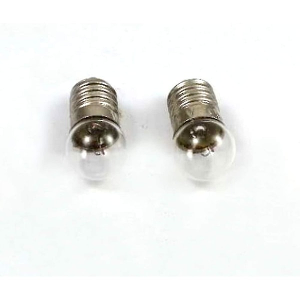 10-pack E10 skruvsockel för ficklampa, 2,5 V 0,3 A