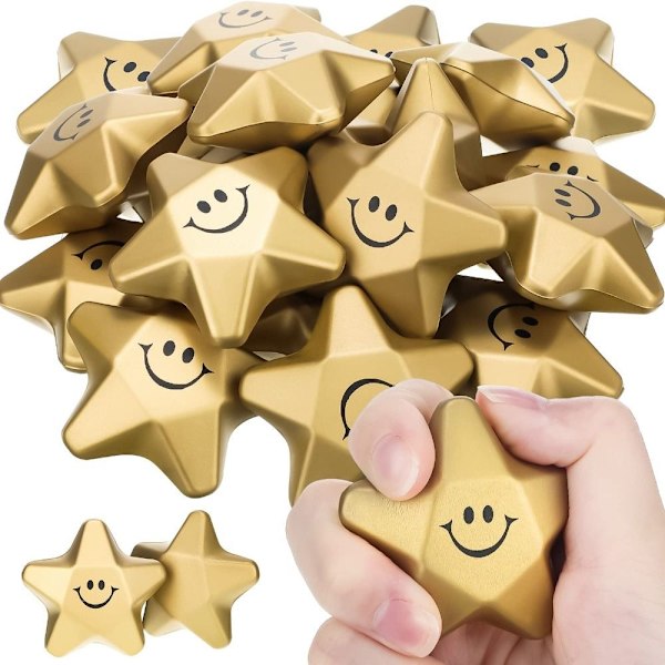 10 Stjerne Stressbolde Skum Bolde Stresslegetøj 10pcs