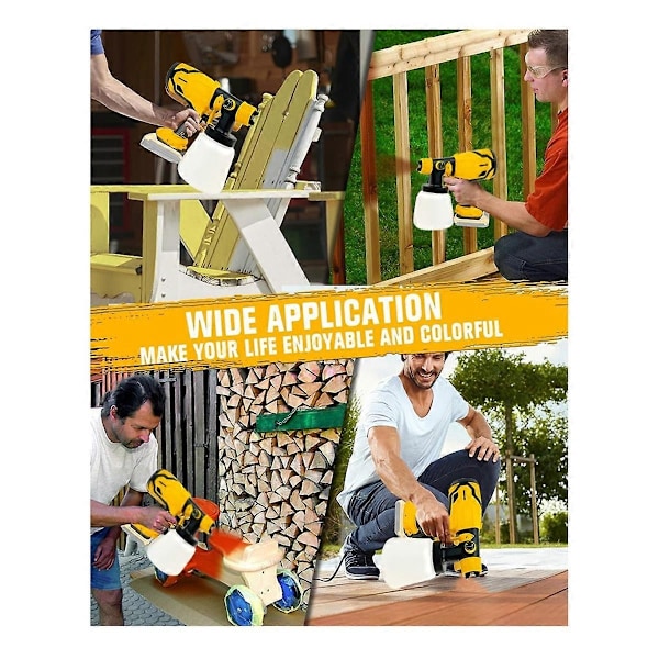 Kompatibel med Dewalt 18V 20V batteridrevet trådløs malersprøjte automatisk elektrisk malersprøjte værktøjssæt Power T-xindaren{EE}