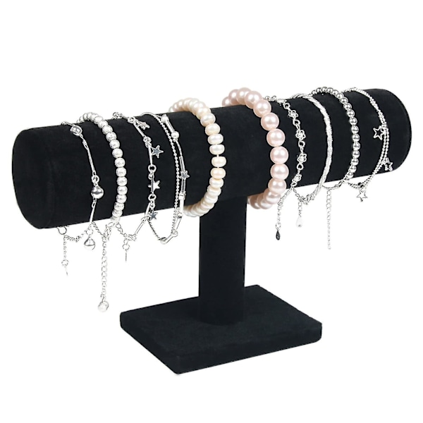 Armbåndsstativ, urstativ, fløjlsarmbånddisplay, T-bar displayholder til smykker armbånd ur display, voksen, kvinde